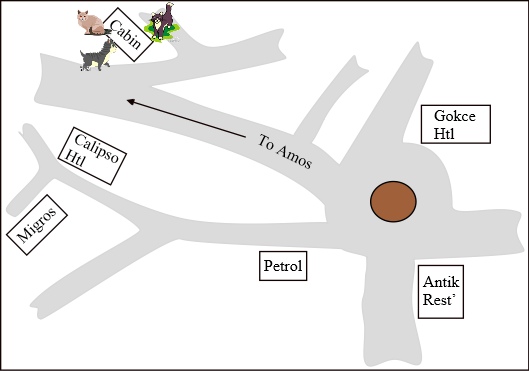 Local map to the shelter